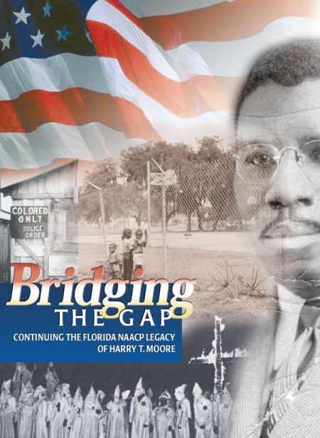 A picture of the front cover of Bridging the Gap, displaying a man in the foreground.