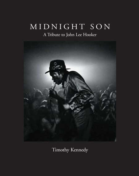 A picture of the cover of the book, Midnight Son, displaying a man singing.